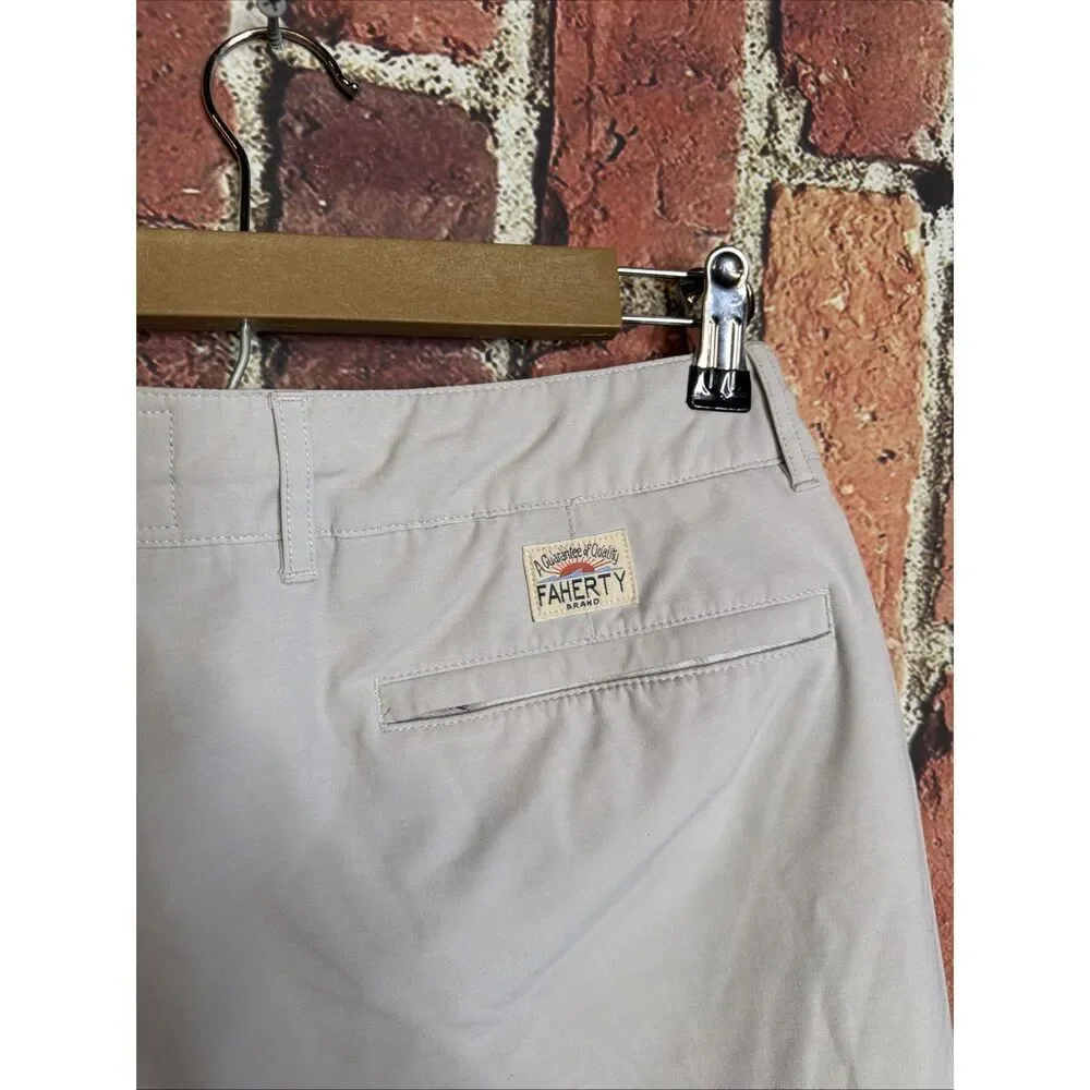 Faherty Men's Size 36 Khaki Essential Drawstring All Day 9